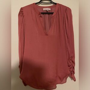 Women’s philosophy burnt orange silky blouse